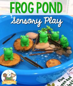 frog pond activity for kids to play in