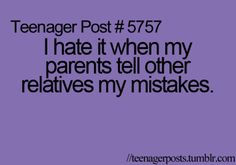 Teenager Posts Parents, Teenager Posts Girls