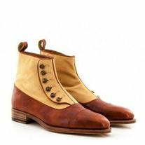 LeatherWear2016 on Storenvy Button Boots, Cap Toe Boots, Buy Boots, Suede Leather Shoes, High Ankle Boots, Mens Boots Fashion, Mens Leather Boots, Boots For Men, Leather Cap