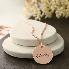 "Here is the perfect gift for yourself, or anyone you know! This God is Greater Necklace in your choice of silver, gold or rose gold will make a great gift with a meaningful message for your loved one, or just for yourself. This necklace is a constant reminder that God is the greatest power and no matter how bad things are or what you are going, you have to keep your faith and remember that your heavenly Father loves you and cares for you and He has great plans for your future. Each necklace is Symbolic Rose Gold Sterling Silver Jewelry, Personalized Spiritual Rose Gold Charm Necklaces, Symbolic Rose Gold Jewelry Gift, Rose Gold Engraved Necklace For Gifts, Symbolic Rose Gold Tarnish-resistant Necklaces, Symbolic Rose Gold Tarnish Resistant Necklace, Rose Gold Charm Necklaces For Birthday Gift, Rose Gold Sterling Silver Charm Necklaces For Birthday Gift, Symbolic Rose Gold Tarnish-resistant Necklace