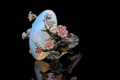 Almond Blossom, Opal Ring, Opal Jewelry, Pretty Jewellery, Schmuck Design, Opal Rings, Bling Bling, Pink And White