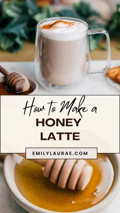 how to make a honey latte with cinnamon on the side and in a mug