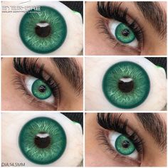 EYESHARE 1pair Fashion Colored Lenses Gray Pupils Lens Green Contact L – pisoshare Glow In Dark Party, Baby Deco