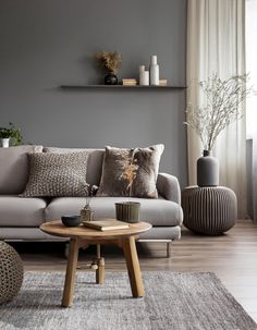 12 Unique Ideas For Earthy Gray Living Rooms - Funky Home Fusion Living Room Inspiration Grey