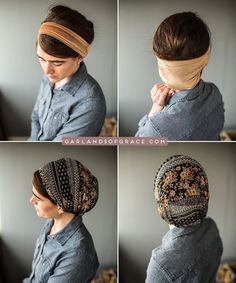 Garlands Of Grace, Christian Head Covering, Hair Snood, Head Wrap Styles, Head Scarf Styles, Cute Scarfs, Head Wrap Scarf, Hair Net, Turban Style