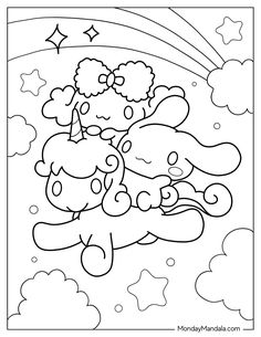 Cinnamoroll Coloring Pages, Monster Truck Coloring Pages, Coloring Page Ideas, Easy Coloring Pages