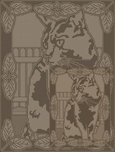 a cross stitch pattern with an image of a woman