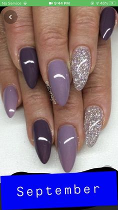 Purple Shellac Nails, Jelly Nail Art, Sparkle Gel Nails, Blueberry Milk, Plum Nails, Jelly Nail, Dip Nails