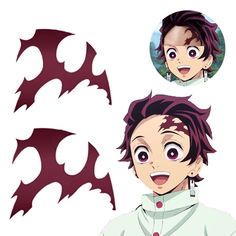 Anime Kimetsu No Yaiba ​Kamado Tanjirou Forehead Scar Tattoo Cosplay Waterproof Temporary Sticker Forehead Scar, Easy Cosplay Costumes, Scar Makeup, Easy Cosplay, Kamado Tanjirou, Anime Cosplay Makeup, Scar Tattoo, Cute Halloween Makeup, Face Painting Easy