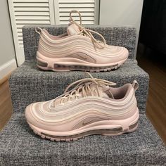 Pink Women’s Nike Air Max 97 size 9 Air Max 97s, Pale Pink, Air Max, Nike Air Max, Nike Shoes, Nike Air, Womens Sizes, Nike