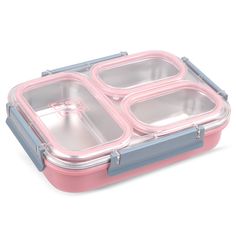 PRICES MAY VARY. Easy Togo Stainless Steel Bento Box – Your Stylish Mealtime Companion! Elevate your lunch experience with our 3-compartment leakproof lunch box, perfect for adults. Perfect for meal prep, it's the go-to choice for reusable food storage containers with lids. Smart Design, Spill-Proof Confidence: Embrace hassle-free meals with our 40oz rectangular lunch box. Its spill-proof design, tight seal, and locking mechanism keep your food secure, while 3 compartments ensure perfect food se Tiffin Box Design, Bentgo Box, Lunch Box Design, Tiffin Lunch Box, Stainless Steel Bento Box, Lunch Box With Compartments, Tiffin Box