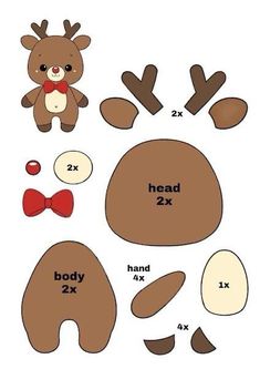 the instructions to make a reindeer head and antlers for a christmas crafting project