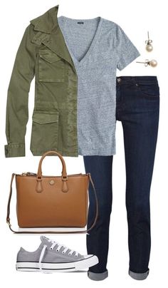 Looks Chic, Casual Fall Outfits, Green Jacket, Fall Winter Outfits, Work Casual, Outfits Casuales