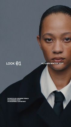 a woman in a suit and tie is featured on the cover of look 81 magazine