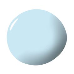 a light blue paint color with no topcoat or base, it is an oval shape