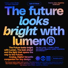 the future looks bright with lumeno's new font and graphic design book