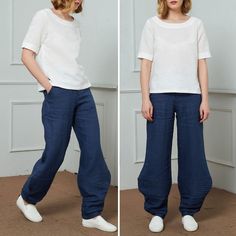 ★★ Welcome to my Ylistyle shop！！！ Elevate your casual style with our Blue Linen Casual pants C1454. Made from high-quality linen, these pants exude sophistication and luxury. Perfect for any occasion, the stylish blue hue adds a touch of elegance to your wardrobe. Upgrade your look with these exclusive pants. ★★ FEATURES linen fabric Invisible front side zipper and button closure Two side slant pockets; two back patch pockets Relaxed fit pants Personalized pants Casual linen pants Heap bottoms P Loose Pants Plus Size, Long Linen Pants, Blue Linen Pants, Casual Linen Pants, Wardrobe Upgrade, Linen Pant, Pants Plus Size, Linen Casual, Linen Pants Women