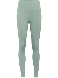 mint green signature FreeSoft™️ fabric stretch-design seam detailing high-waisted ankle-length pull-on style Sage Green Leggings, Green Leggings, City Dress, Performance Leggings, Summer Beach Wear, Lululemon Leggings, Ski Wear, Lady Dior, High Waisted Leggings