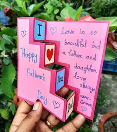 Paper craft. Craft idea . craft for kids Craft For Kids, Always You, Love Always, Happy Love, Daughter Love, Paper Craft, Crafts For Kids