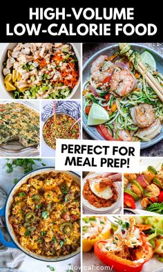 high - volume low - calorie food is perfect for meal prep