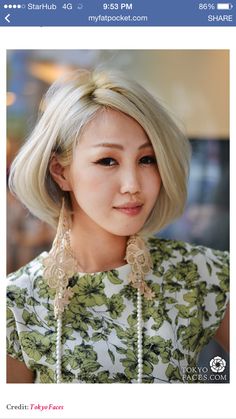 Blonde Hair Japanese, Belt Chanel, Hairstyles Asian, Going Blonde, Asian Short Hair, Street Style Blog, Tokyo Street Style