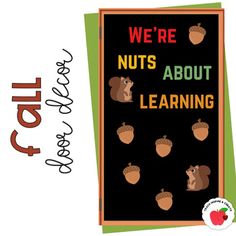 This door decor is perfect for the fall season! It can also be used as a bulletin board.This download includes a PDF file of the letters:Letters in color that say "We're Nuts About Learning"Black Line Letters that say "We're Nuts About Learning"Acorn Nametags are in a PowerPoint file (editable)Squirrel decor in 2 different sizes(IF YOU NEED MORE OF ANY OF THESE ITEMS, JUST COPY & PASTE THE SLIDE)Thanks for checking this out! Be sure to follow me to receive updates on door decor, clipart, freebies, and more!I would love to see your finished doors! Tag and follow me on Instagram: @teachinspirencreateLove,Jasmine Squirrel Door Decorations Classroom, Door Fall Decor, Squirrel Decor, Fall Door Decorations, Door Decorations Classroom, Classroom Door, Fall Door, Black Line, Copy Paste