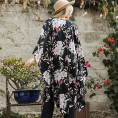 Flutter into fashion with our Floral Butterfly Sleeve Kimono! Featuring a beautiful butterfly print and flowy sleeves, this kimono is the perfect addition to any outfit. Soar with style and embrace your inner free spirit. Into Fashion, Butterfly Sleeve, Flowy Sleeves, Floral Butterfly, Butterfly Sleeves, Butterfly Print, Beautiful Butterflies, Free Spirit, Wardrobe