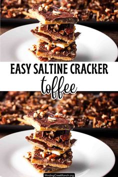 This easy saltine cracker toffee combines sweet caramel, chocolate, and a satisfying crunch for a quick holiday treat everyone will love!