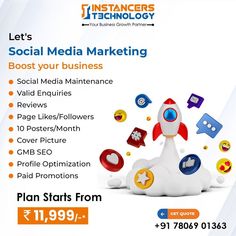 an advertisement for social media marketing