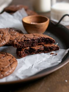 Brownie Cookies - The Little Holly That Could Apple Cookies Recipes, Homemade Cookie Dough, Chocolate Chunk Cookie Recipe, Homemade Hot Chocolate Mix, Chocolate Fudge Brownies, Brownie Desserts, Chocolate Cookie Recipes, Homemade Hot Chocolate, Hot Chocolate Mix