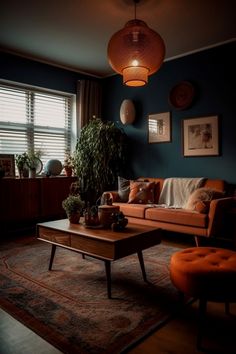 Indian Living Rooms Unlimited Porch Vibes, Korean Bedroom, Living Room Orange, Retro Living Rooms, Bed Design Modern, Casa Vintage, Brown Living Room, Living Room Green, Living Room Inspo