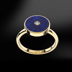 LAPIS LAZULI & DIAMOND Gold 18K or Silver Yellow Gold Plated RingThis ring is handmade like all our products, with accuracy by our goldsmiths with over 40 years experience. Included in the price is the opportunity to add a personalised touch by engraving your MR jewellery and make it uniquely yours.ITEM INFORMATION◦ Lapis Lazuli ◦ Weight: 26.40 carats��◦ White Diamond ◦ Colour Grade: G Clarity: VVSCut: RoundMetal Options -Silver, 18K Yellow Gold Plated -Yellow 18K GoldAlso available in Rose, W Modern Diamond Ring, Resin Jewerly, Biedermeier Furniture, Ring Inspiration, Lapis Lazuli Jewelry, Lapis Ring, Lapis Lazuli Ring, Diamond Gold, Gold Plated Rings