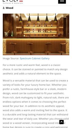 an article about the interior design and decoration