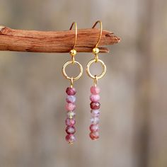 Bohemian Gemstone Beads Earrings, Diy Jewelry With Beads, Bohemian Jewelry Diy, Natural Stones Jewelry, Womens Earrings, Message Cards, Earrings Dangling, Beaded Earrings Diy