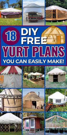 Create a unique living space with these DIY yurt plans. Simple, durable, and cozy! Yurt Loft, Diy Yurt, Yurt Plans, Yurt Construction, Solar Diy Projects, Building A Yurt, Jewelry Box Plans, Yurt Living, Outdoor Diy Projects