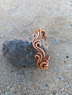 Women's Water Bracelet, Elegant Art Nouveau Style, Hammered Copper Spiral Wave, Arthritis Relief Cuff| Handmade Jewelry Gift by WizardsWireWorks on Etsy Bohemian Copper Bangle As A Gift, Bohemian Copper Bangle For Gifts, Bohemian Spiral Cuff Bracelet As Gift, Bohemian Spiral Cuff Bracelet Gift, Handmade Bohemian Spiral Bracelets, Handmade Spiral Bohemian Bracelets, Handmade Bohemian Spiral Bracelet, Handmade Rose Gold Copper Cuff Bracelet, Adjustable Spiral Copper Bracelets