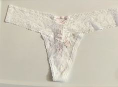 Victorias Secret Size XL White Thong Sexy Floral Lace Pink Lace Up Back Straps Lace Thong, Pink Lace, Back Strap, Victoria Secret, Floral Lace, White Lace, Victoria’s Secret, Victoria Secret Pink, Lace Top