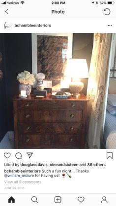 an old dresser has been decorated with flowers and other things for sale on instagram