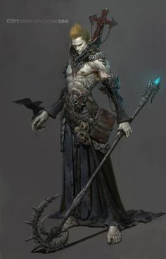 Fenghua Zhong - Devil Monkey 다크 판타지, Fantasy Male, Fantasy Concept Art, 판타지 아트