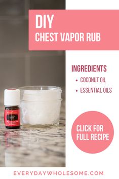 Nighttime cough keeping you awake? Make this homemade DIY chest rub or vapor rub that is safe and natural. Mix the ingredients of coconut oil and essential oils to help with coughing at night and congestion. Young Living Cough, Help With Coughing, Raven Essential Oil, Rc Essential Oil, Homemade Essential Oils