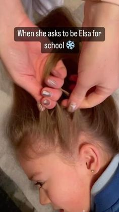 Frozen Hairstyles For Kids, Cute Camping Hairstyles, Spirit Day Hairstyles, Disney Hairstyles For Kids, Cute Short Hairstyles For Short Hair, Simple Cute Hairstyles For Kids, Elsa Hairstyle Kids, Simple Hairstyles For School Kids, Hair Styles For School Kids