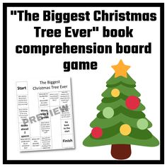 the biggest christmas tree ever book competition board game with answers and printables for kids