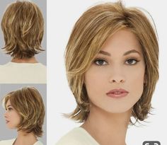 Bob Pendek, Bobs For Thin Hair, Haircut With Bangs, Chin Length, Wavy Bob Hairstyles, Penteado Cabelo Curto, Trending Hairstyles, Short Hair With Layers, Short Bob Hairstyles