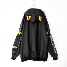 ACDC RAG ERROR CODE JACKET BLACK YELLOW – YOU ARE MY POISON Cyberpunk Long Sleeve Windbreaker For Streetwear, Black Cyberpunk Windbreaker For Streetwear, Cyberpunk Black Windbreaker For Streetwear, Cyberpunk Black Streetwear Outerwear, Black Cyberpunk Outerwear For Streetwear, Black Harajuku Style Cosplay Outerwear, Cyberpunk Black Windbreaker With Pockets, Black Harajuku Outerwear With Pockets, Harajuku Style Black Outerwear With Pockets