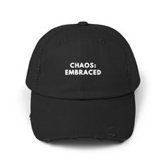 Introducing our Unhinged Hat - the ultimate blend of style, humor, and functionality! Crafted for both men and women, this hat isn't just an accessory, it's a statement piece. Whether you're hitting the road, lounging at the beach, or simply strolling through the city streets, our Unhinged Hat is designed to turn heads and spark conversations. Made with high-quality materials, our hat ensures durability and comfort, so you can wear it all day long without any discomfort. The breathable fabric ke Adjustable Short Brim Baseball Cap As Gift, Adjustable Short Brim Baseball Cap For Gift, Casual Short Brim Baseball Cap, Casual Black Dad Hat As Gift, Trendy Short Brim Hats As Gifts, Black Dad Hat With Curved Brim As Gift, Funny Black Hat As Gift, Funny Black Hats For Gift, Funny Black Hat For Gift