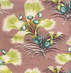 an image of a flower pattern on fabric