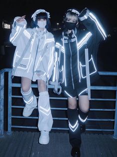 ❤︎❤︎ Mine Couple, Futuristic Outfits, Cyberpunk Outfit, Futuristic Cyberpunk, Cyberpunk Clothes, Steampunk Fashion Male, 일본 패션, Jirai Kei, Style Kawaii