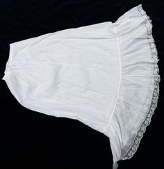 Antique Victorian cotton petticoat w lace trim color soft white, In antique clean condition. Some holes has been repaired. See last picture. It's 36" long. Waist 19" long.  It's 100% cotton. Weighs 3 Oz. Thanks Trim Color, Soft White, Antique Victorian, Petticoat, Lace Trim, Bathing Beauties, Lingerie, Trim, Purses And Bags