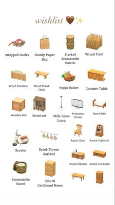 an image of different types of furniture