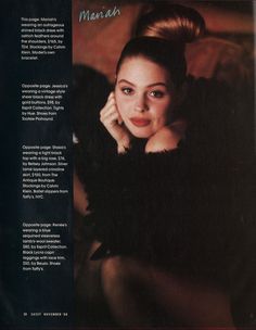 the back cover of a magazine with an image of a woman